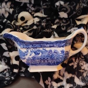 Corona Blue and White Gravy Boat
